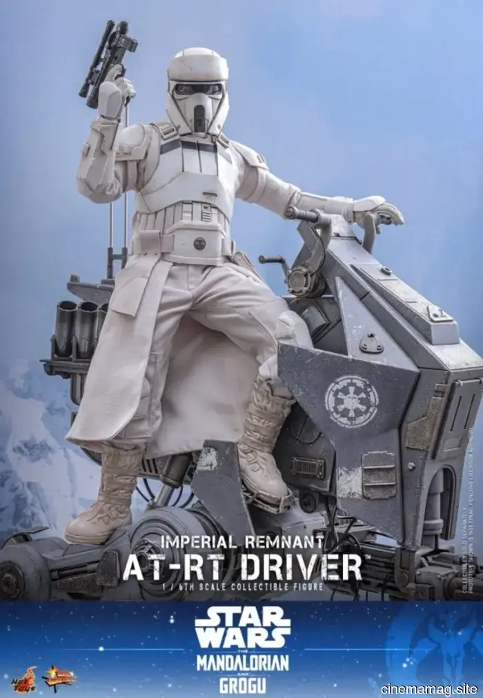 Hot Toys has revealed a sixth scale vehicle and figure set featuring the Imperial Remnant AT-RT and Driver from Star Wars: The Mandalorian, along with Grogu.