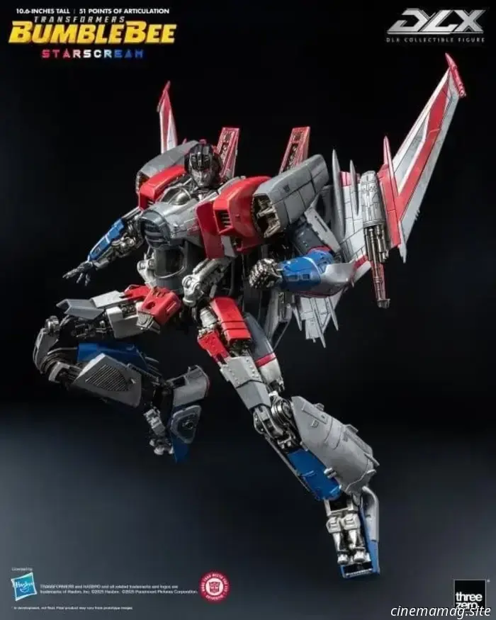 Threezero unveils the DLX Starscream figure from Transformers: Bumblebee.