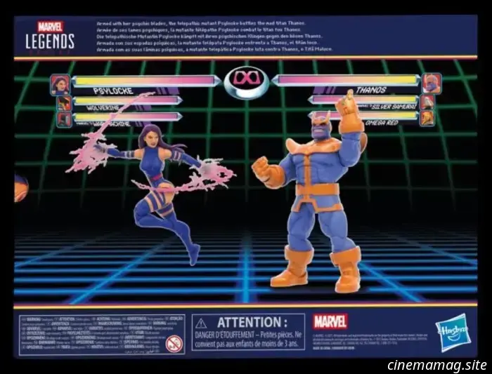 Psylocke vs. Thanos Marvel Legends Series Gamerverse 2-pack revelado por Hasbro