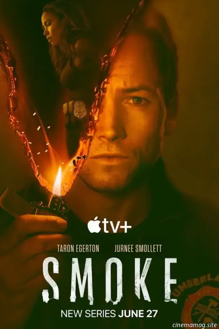 New trailer released for the Apple TV+ crime drama Smoke featuring Taron Egerton and Jurnee Smollett.