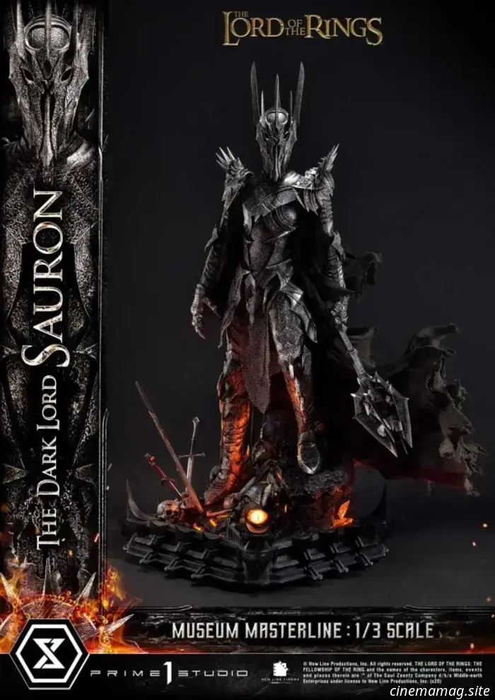 Prime 1 Studio da vida al Señor Oscuro Sauron a escala 1:3 con la estatua Masterline del Museo del Señor de los Anillos