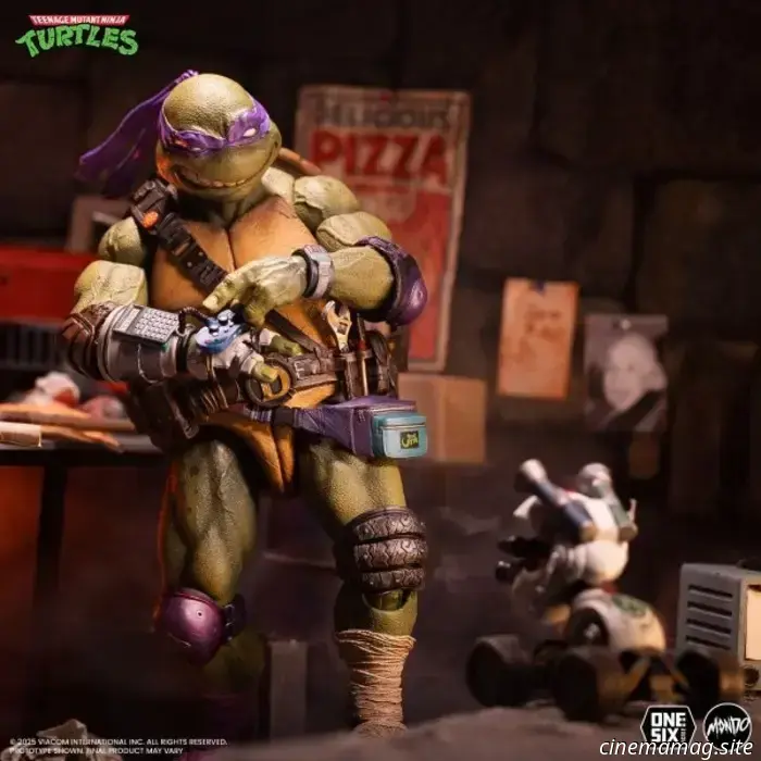 Donatello inaugura la nuova linea di action figure in scala 1/6 delle Tartarughe Ninja di Mondo.