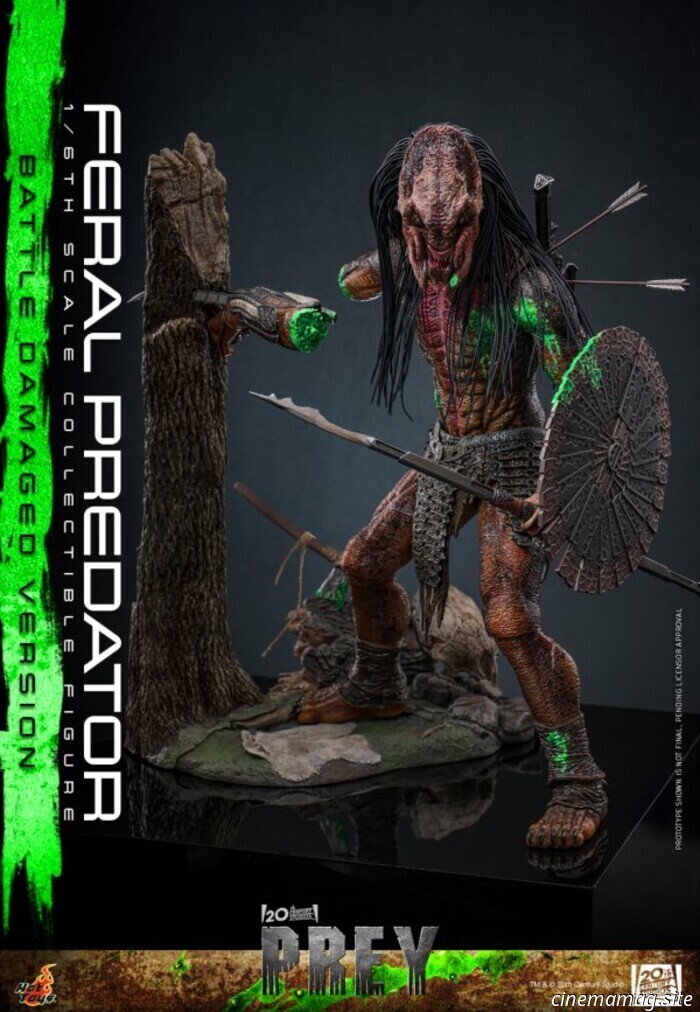 Hot Toys ha svelato l'action figure in scala 1/6 del Feral Predator di Prey (versione con danni da battaglia).