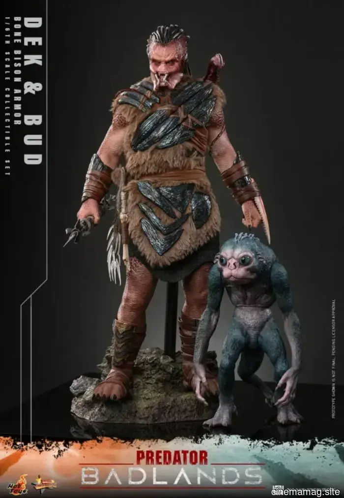 Hot Toys is set to release the sixth scale action figure set of Dex and Bud from Predator: Badlands.