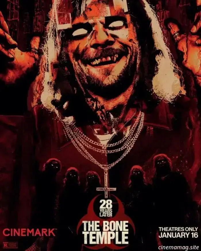 Jimmy Crystal, interpretado por Jack O’Connell, domina el póster de 28 Years Later: The Bone Temple.