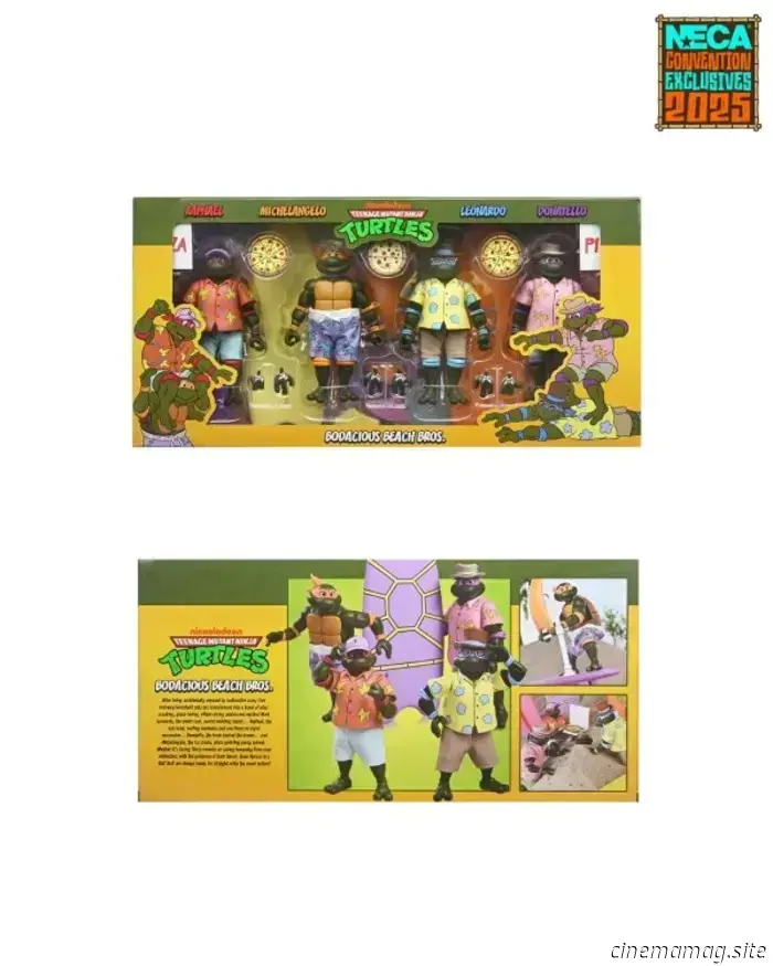 Teenage Mutant Ninja Turtles Bodacious Beach Bros. SDCC esclusivo 4-pack svelato da NECA