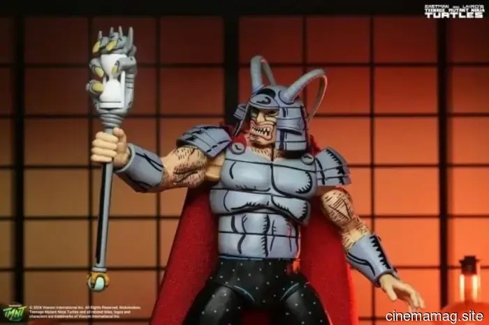 Savanti Romero puts on his Warlord costume for NECA's latest Teenage Mutant Ninja Turtles release.