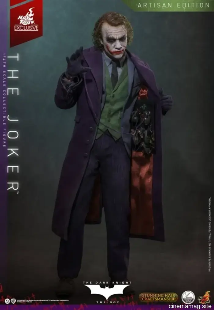 Hot Toys reveals a quarter scale collectible figure of The Joker from The Dark Knight.