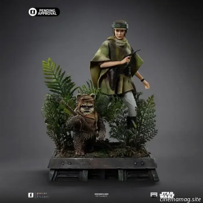 Star Wars: Il ritorno dello Jedi - Diorama collezionabile di Leia e Wicket svelato da Iron Studios