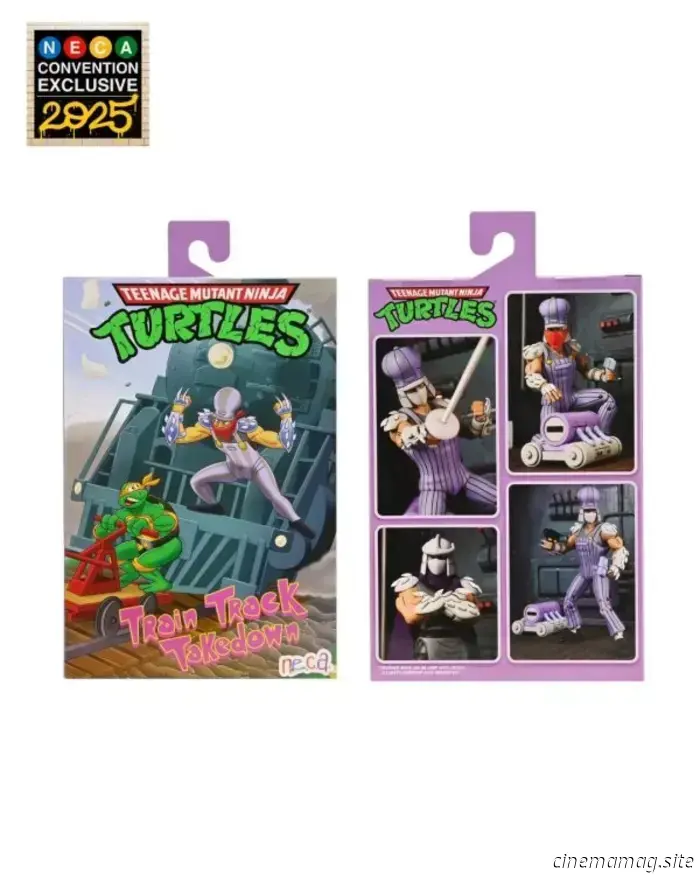 Teenage Mutant Ninja Turtles Ultimate Train Track Takedown Shredder figure revealed as a NYCC exclusive.
