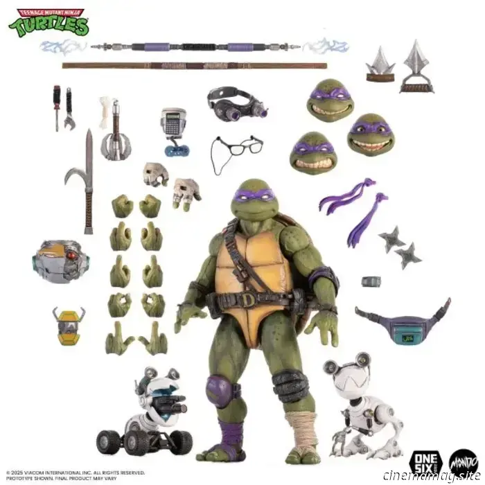 Donatello inaugura la nuova linea di action figure in scala 1/6 delle Tartarughe Ninja di Mondo.