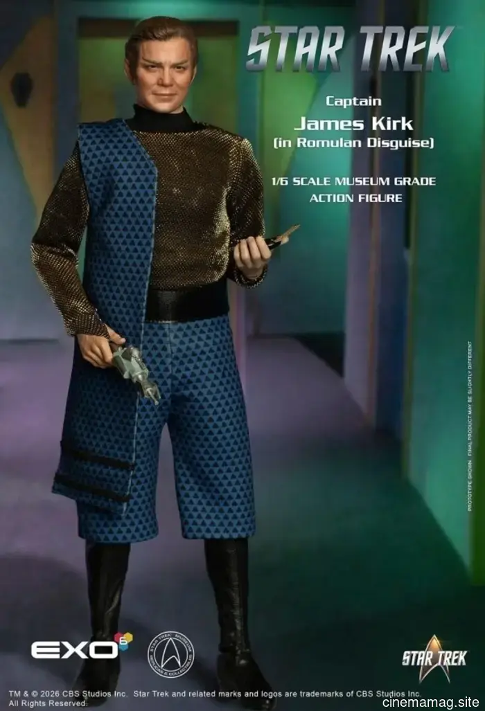 EXO-6 has unveiled a sixth scale figure of James T. Kirk in Romulan disguise from Star Trek.