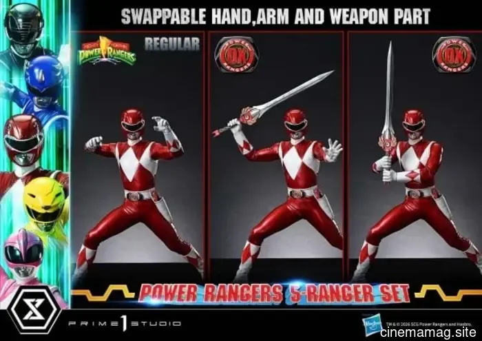 Prime 1 Studio has revealed the Mighty Morphin Power Rangers 5-Ranger Premium Masterline Series collectible set.