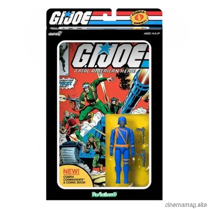 Super7 has revealed the G.I. Joe: A Real American Hero ReAction+ Cobra Commander & Comic Book Box Set.