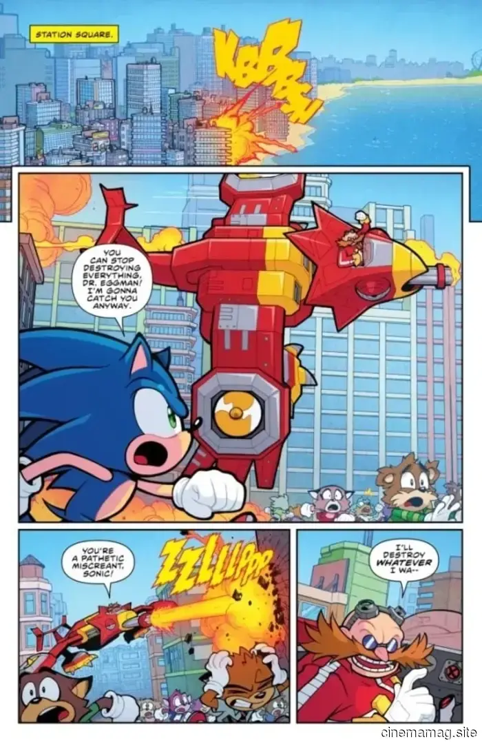 Comic Book Sneak Peek – Sonic the Hedgehog x Godzilla #1