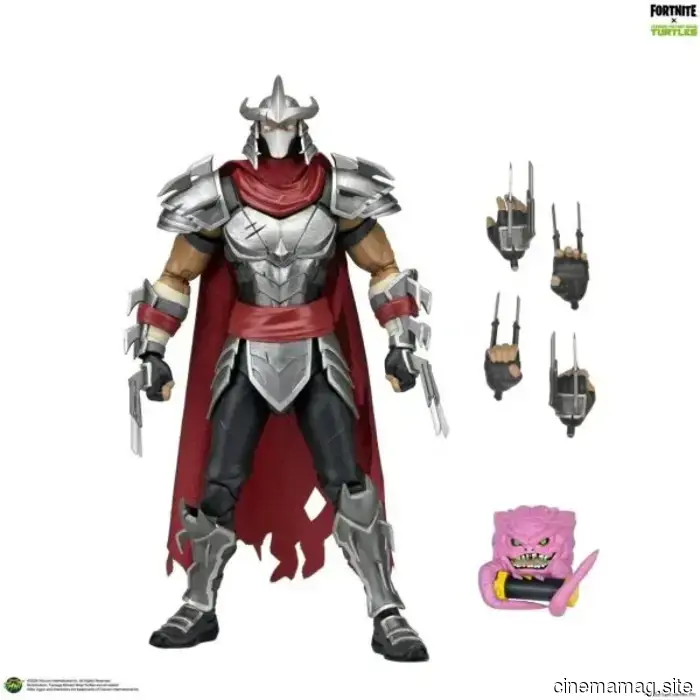 NECA introduces the Shredder action figure from the Fortnite x Teenage Mutant Ninja Turtles collaboration.