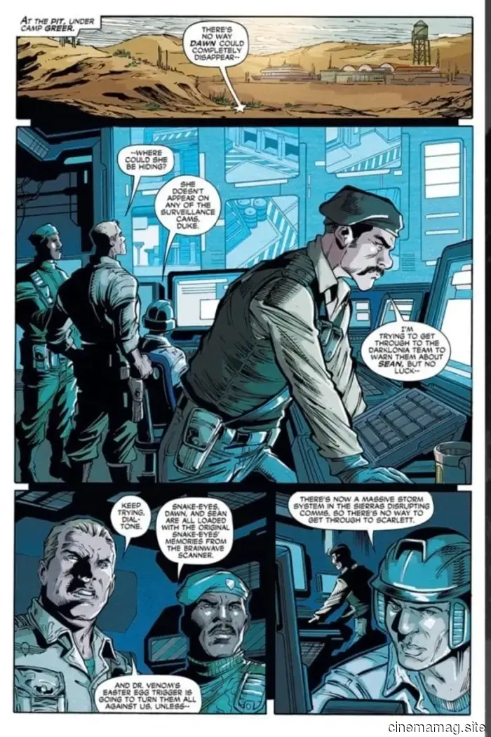 Скарлетт против Змеиных Глаз в тизере G.I. Joe: Настоящий Американский Герой #330