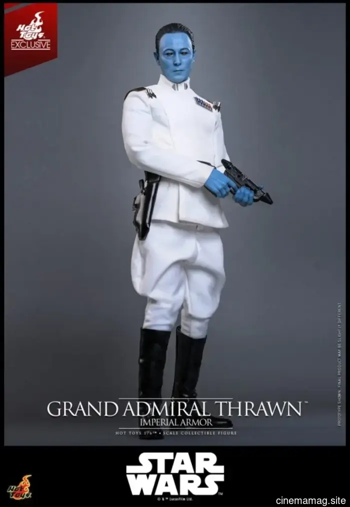 L'Grand Admiral Thrawn indossa un'armatura imperiale per l'ultima figura in scala sesta di Star Wars di Hot Toys.