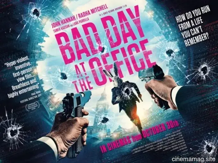 In the trailer for the first-person action thriller, John Hannah experiences a rough day at work.