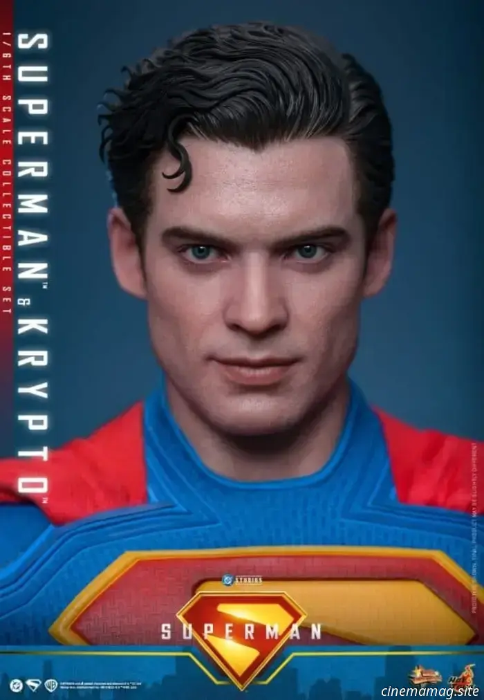Hot Toys has officially revealed the sixth scale figures of Superman and Krypto, showcasing David Corenswet's portrayal of the Man of Steel.