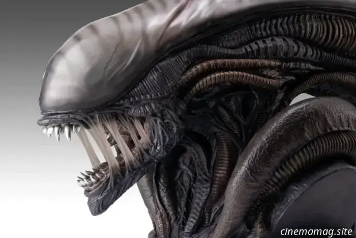 Busto de tamaño natural de edición limitada de Alien: Romulus Scorched Xenomorph presentado por Hollywood Collectibles