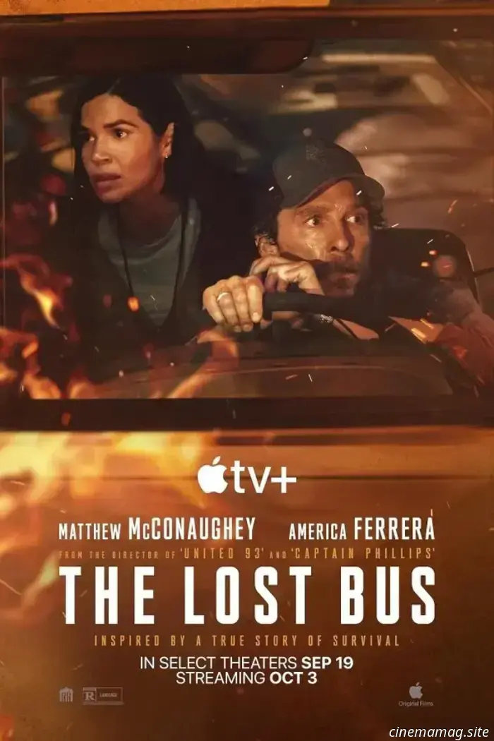Matthew McConaughey and America Ferrera struggle for survival in the trailer for The Lost Bus.