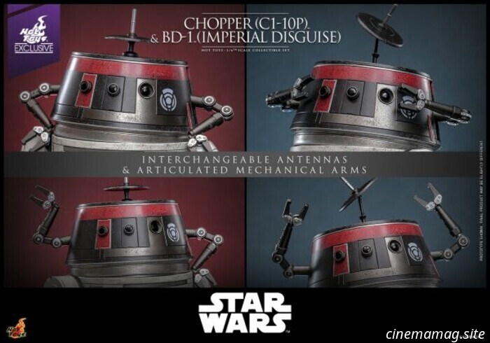 Hot Toys has unveiled sixth scale figures of Star Wars' Chopper (C1-10P) and BD-1 (Imperial Disguise).