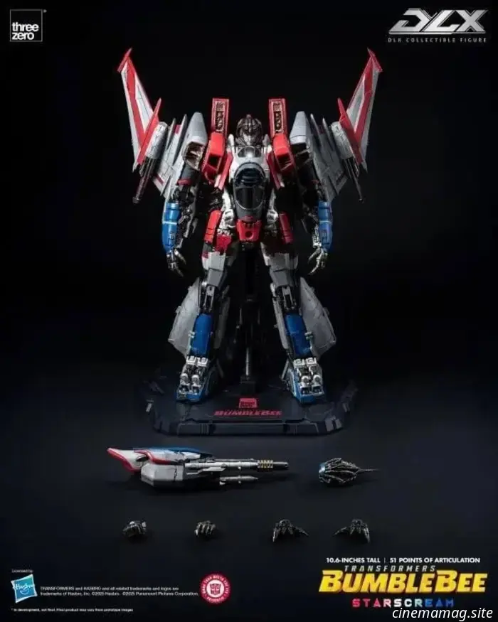 Threezero unveils the DLX Starscream figure from Transformers: Bumblebee.