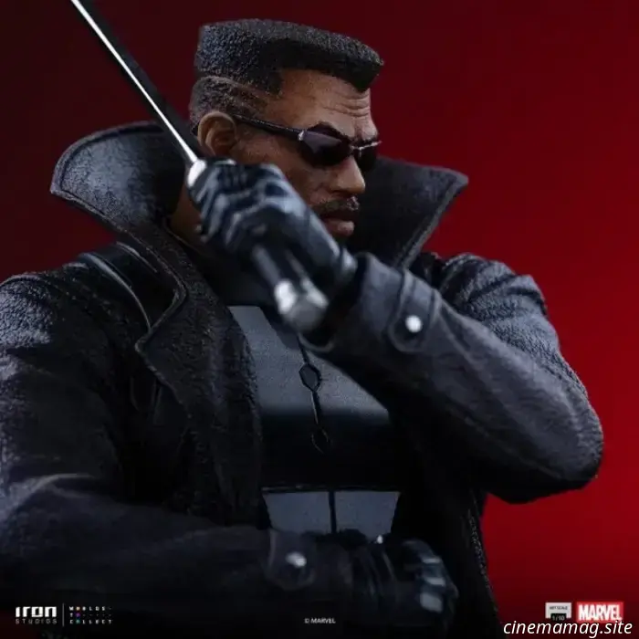 La statua da collezione di Blade della Marvel svelata da Iron Studios