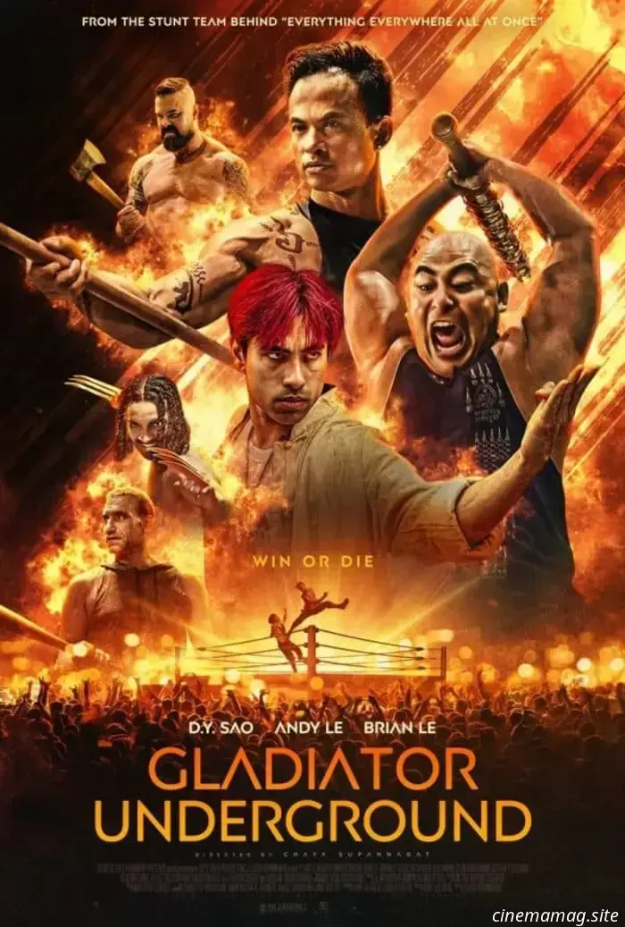 The trailer for Gladiator Underground hints at exciting martial arts tournament scenes.