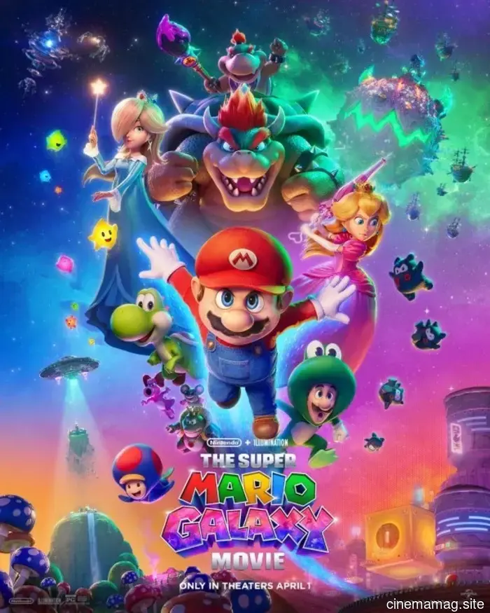 The Super Mario Galaxy Movie leads the box office, earning 2.5 million globally.