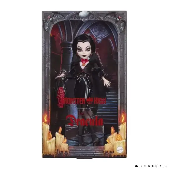 The Universal Monsters receive the Monster High Skullector makeover featuring dolls of Dracula, Frankenstein, and The Mummy.