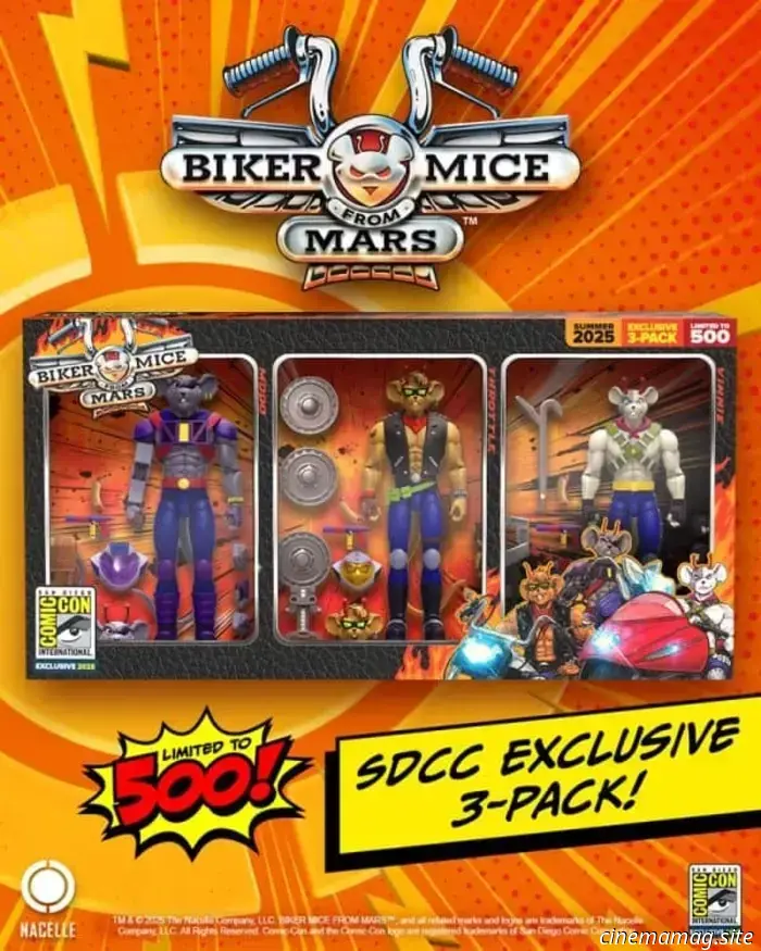 The Nacelle Company has revealed exclusive Biker Mice From Mars items for SDCC.