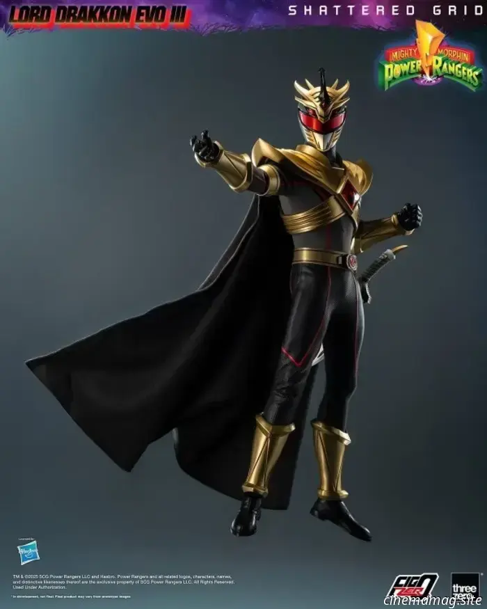 Threezero has revealed the sixth scale figure of Lord Drakkon from Mighty Morphin Power Rangers: Shattered Grid.