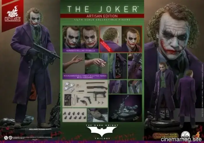 Hot Toys reveals a quarter scale collectible figure of The Joker from The Dark Knight.