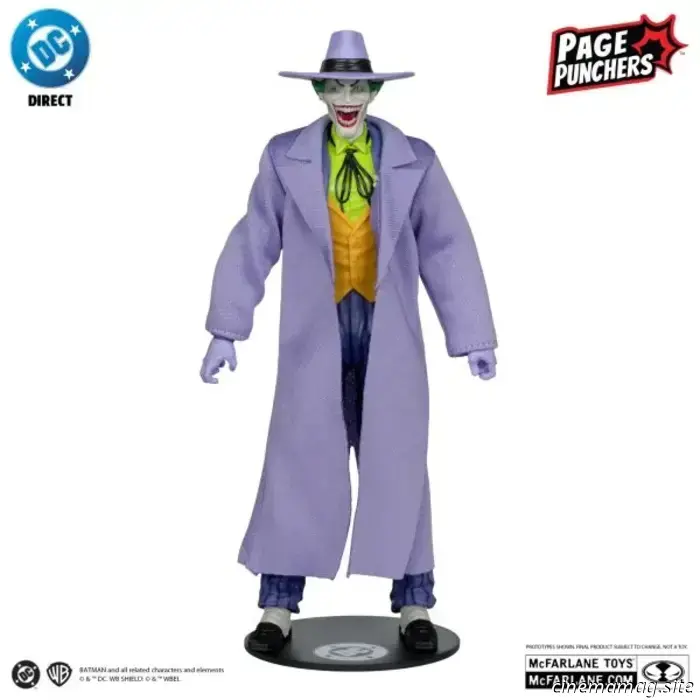 McFarlane Toys представляет серию Page Punchers с Суперменом, Джокером и Бэтменом: «Темный рыцарь возвращается».