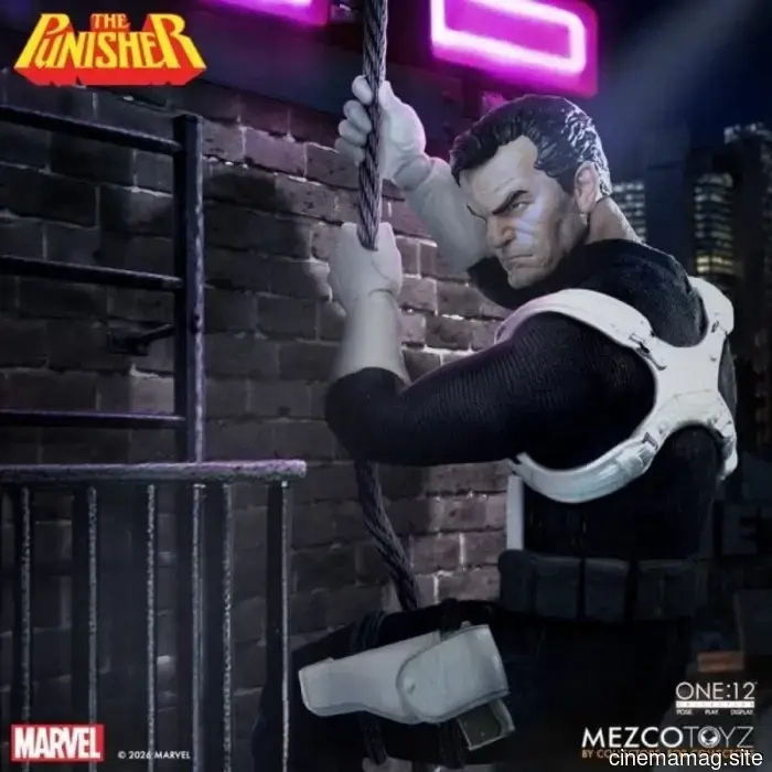El Castigador se une al One:12 Collective con una nueva figura de acción de Mezco Toyz.