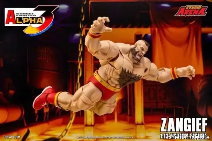 Storm Collectibles has revealed a 1:12 scale action figure of Zangief from Street Fighter Alpha 3.