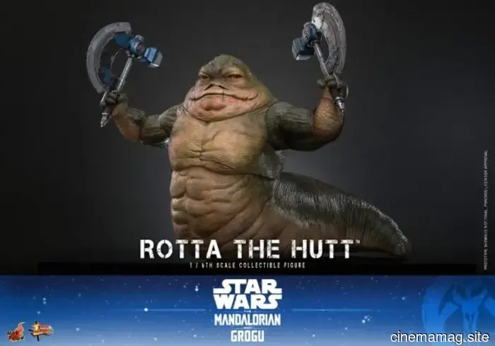 Hot Toys has revealed a sixth scale figure of Star Wars: The Mandalorian featuring Grogu and Rotta the Hutt.