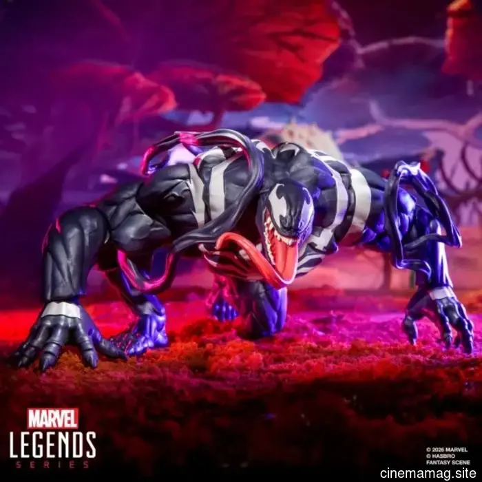 Hasbro brings the Marvel Legends Series to life with Moon Knight, Jeff the Land Shark, Venom, Spider-Man, and Luna Snow from Marvel Rivals.