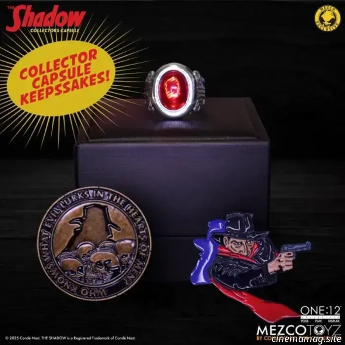 The Shadow becomes part of Mezco Toyz's One:12 Collective series with a sixth scale figure.