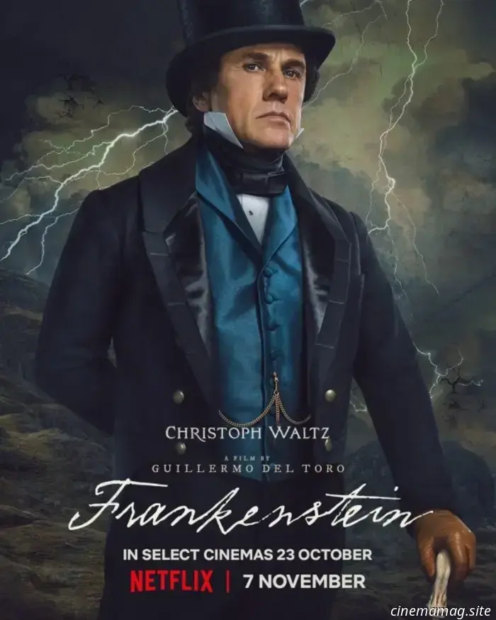 El Frankenstein de Guillermo del Toro recibe una serie de pósters de personajes.