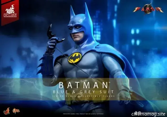 Michael Keaton's Batman will wear the Blue & Grey Batsuit from The Flash in a new Hot Toys figure.