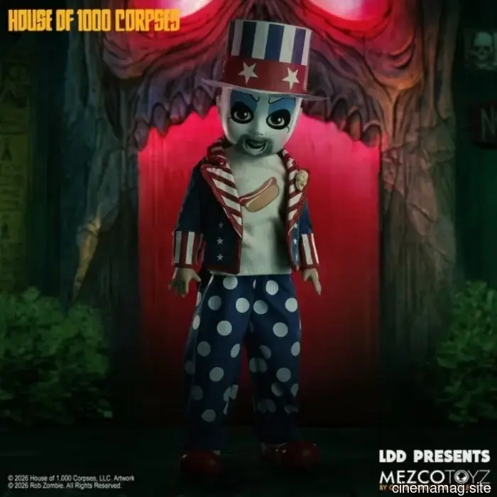 El Capitán Spaulding de 'La Casa de los 1000 Cadáveres' se une a la línea de Muñecas Vivas de Mezco.