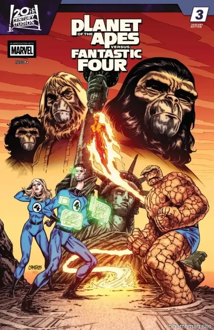 Vista previa del cómic – Planeta de los Simios vs. Cuatro Fantásticos #3