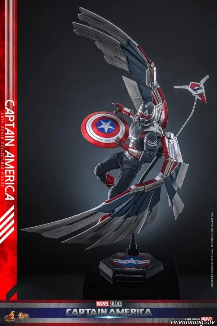 Hot Toys presenta Capitán América: Brave New World Sam Wilson Cap figura de sexta escala