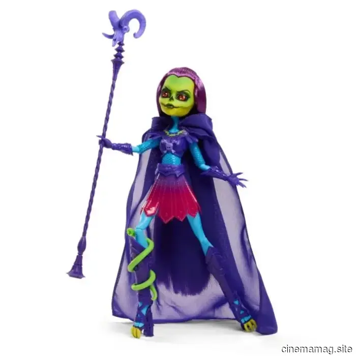 Skeletor receives the Monster High Skullector makeover in a Masters of the Universe crossover doll.