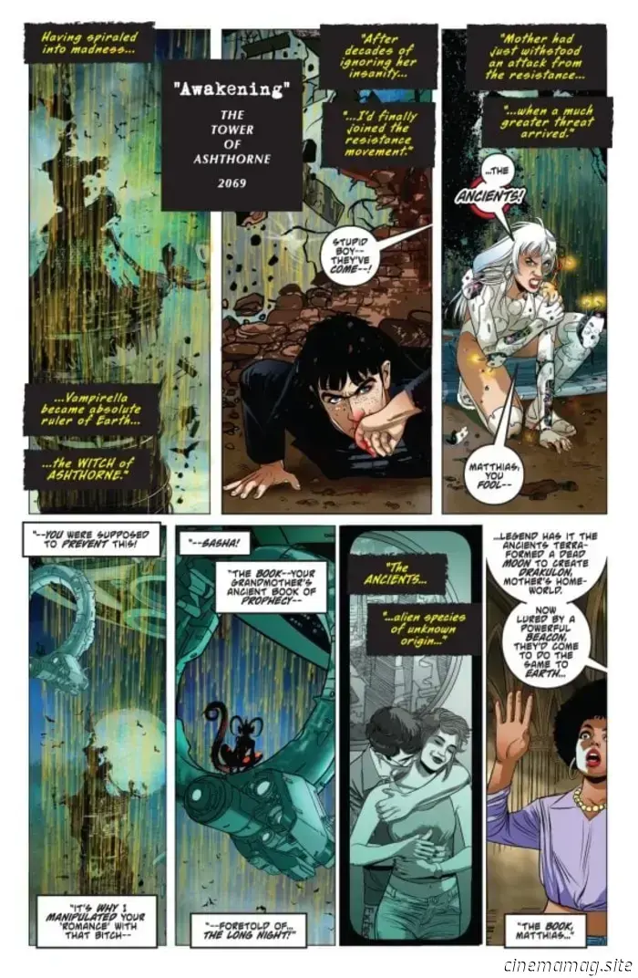 Dynamite Entertainment выпускает Vampirella №6 в среду, и вы можете ознакомиться с официальным превью ниже, чтобы получить предварительный взгляд… В мрачном будущем Вампирелла правит миром…