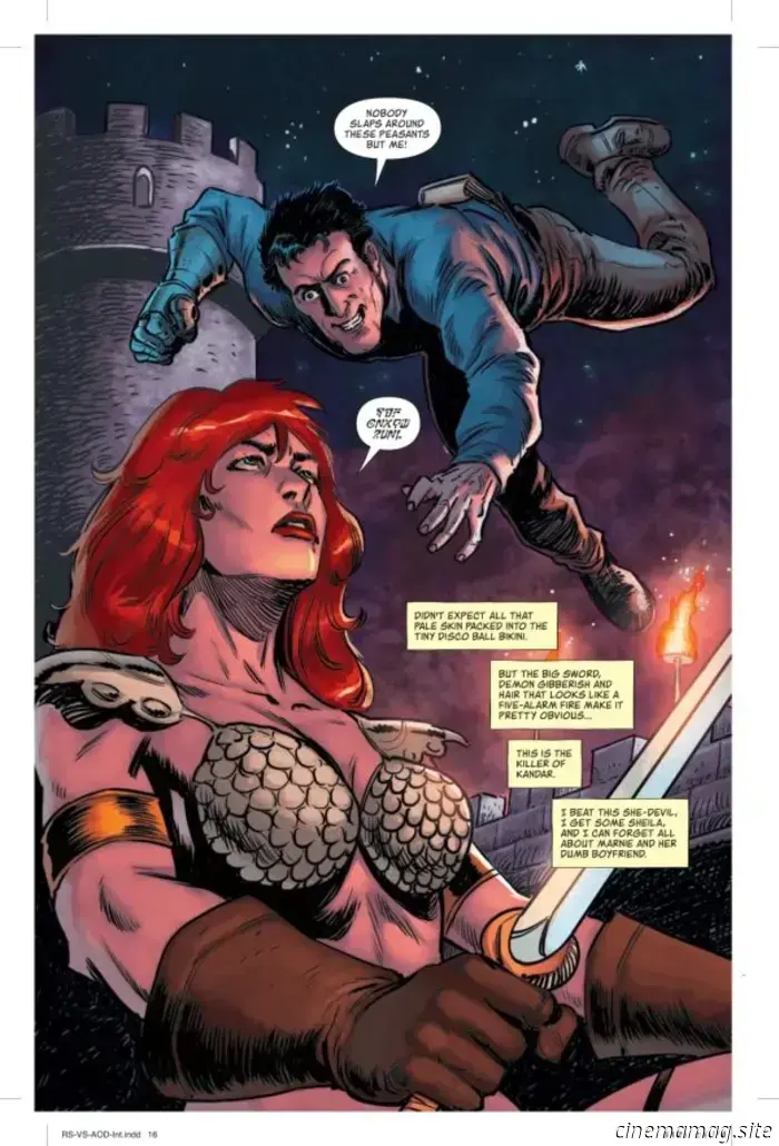 Take an exclusive look at Red Sonja vs. The Army of Darkness #1.