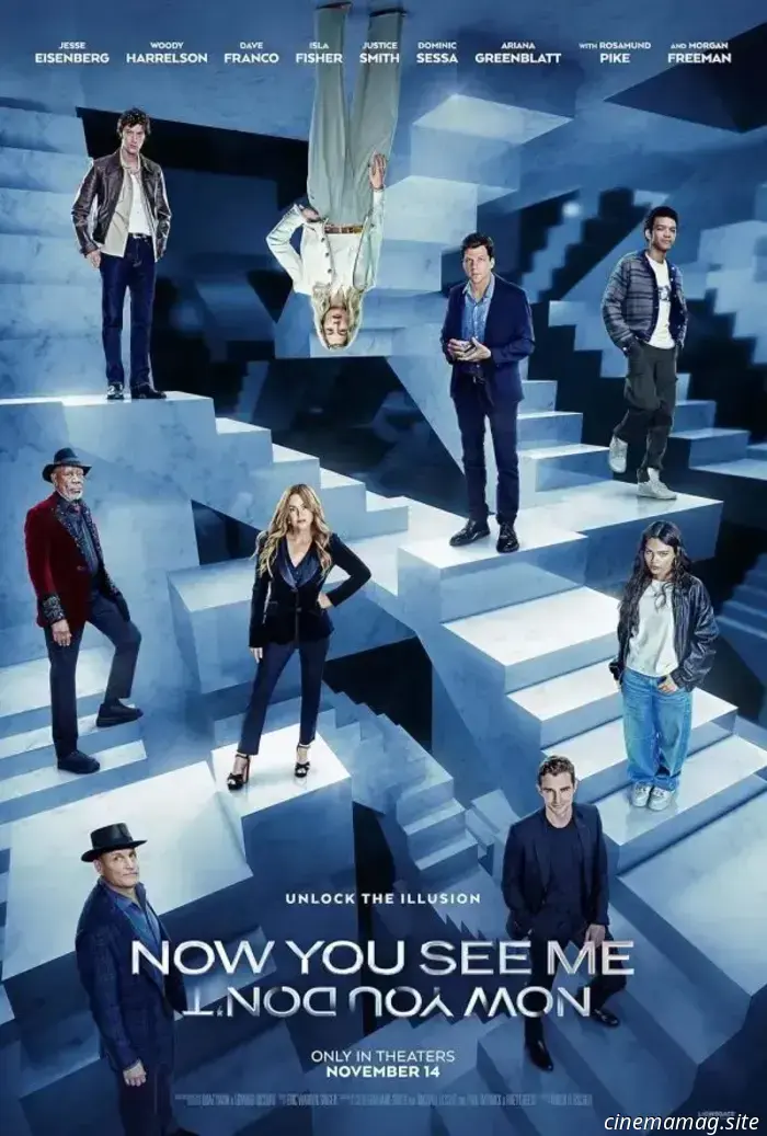 Los Cuatro Jinetes se reúnen para otro atraco mágico en el tráiler de Now You See Me: Now You Don't.